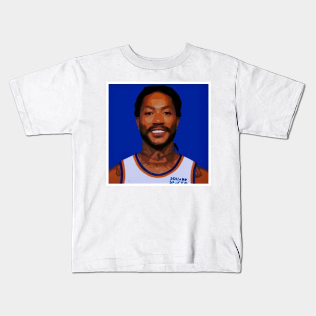 Derrick Rose Kids T-Shirt by Playful Creatives